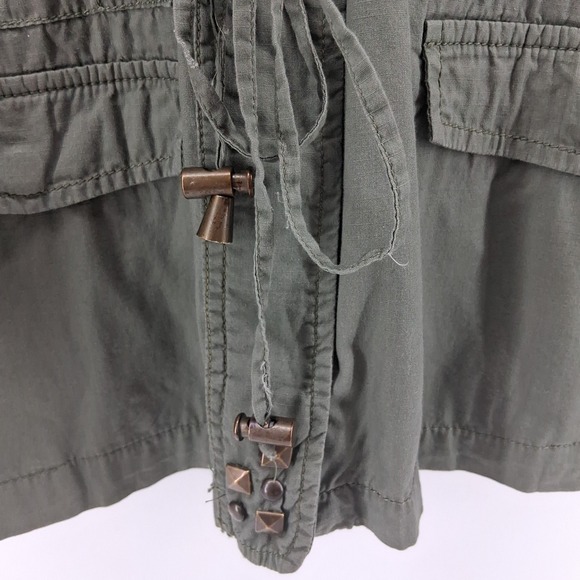 Pure Energy Olive Green Military Style Jacket Utility Gorpcore Sz 4X Studded - Picture 9 of 16
